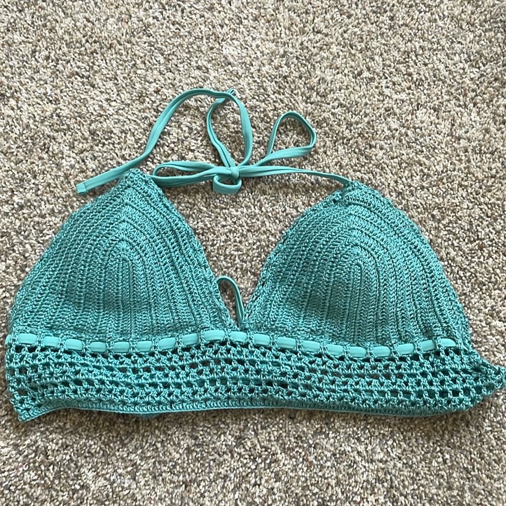 NWOT Teal Bikini Top